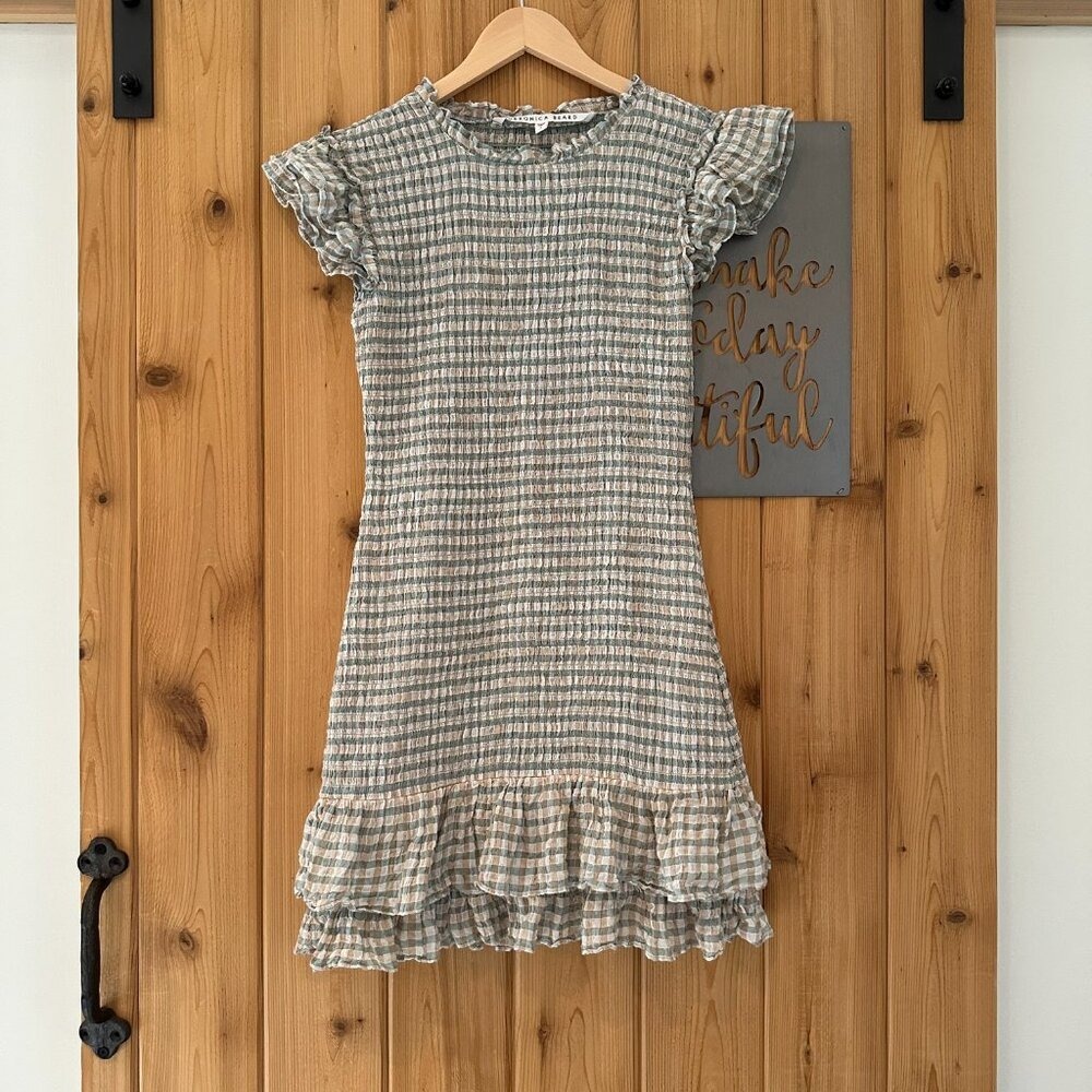 Veronica Beard Size 2 Cici Smoked Gingham Dress - Picture 2 of 9